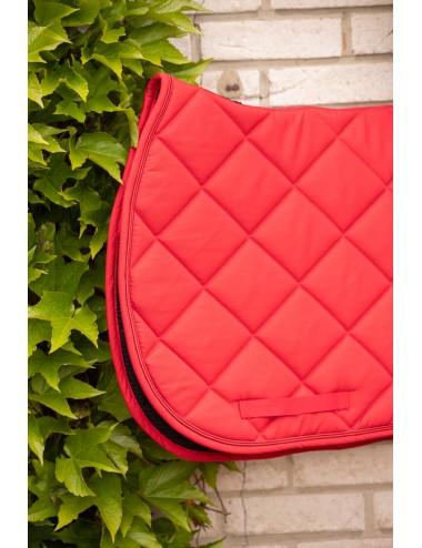 Tapis de selle Prems Uni Paddock Sports – Tapis cheval rouge