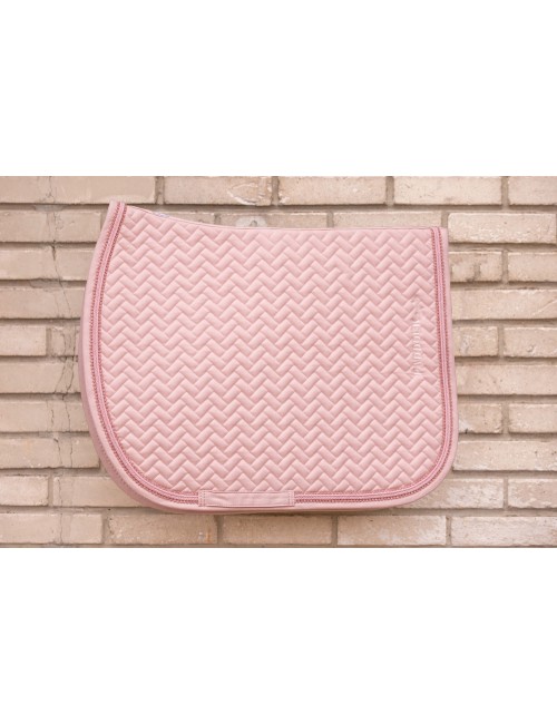 Tapis de Selle Poppy Mixte Paddock Sports – Tapis cheval rose pâle