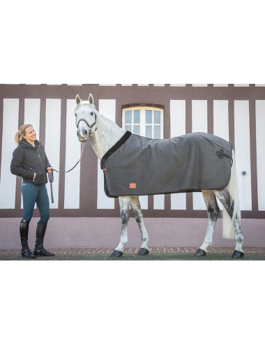 Couverture Wooltouch - Gris chiné