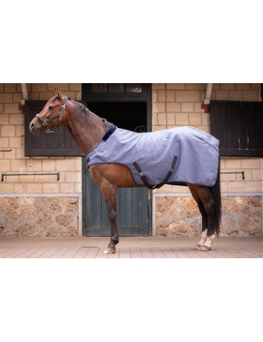 Couverture de Marcheur Wooltouch - Bleu Chiné