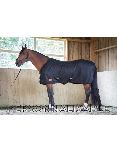 Paddock sports - Chemise Rib-Stop - Noir Personnalisable