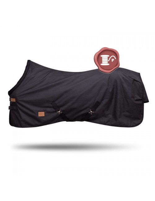 Paddock sports - Chemise Rib-Stop - Noir Personnalisable