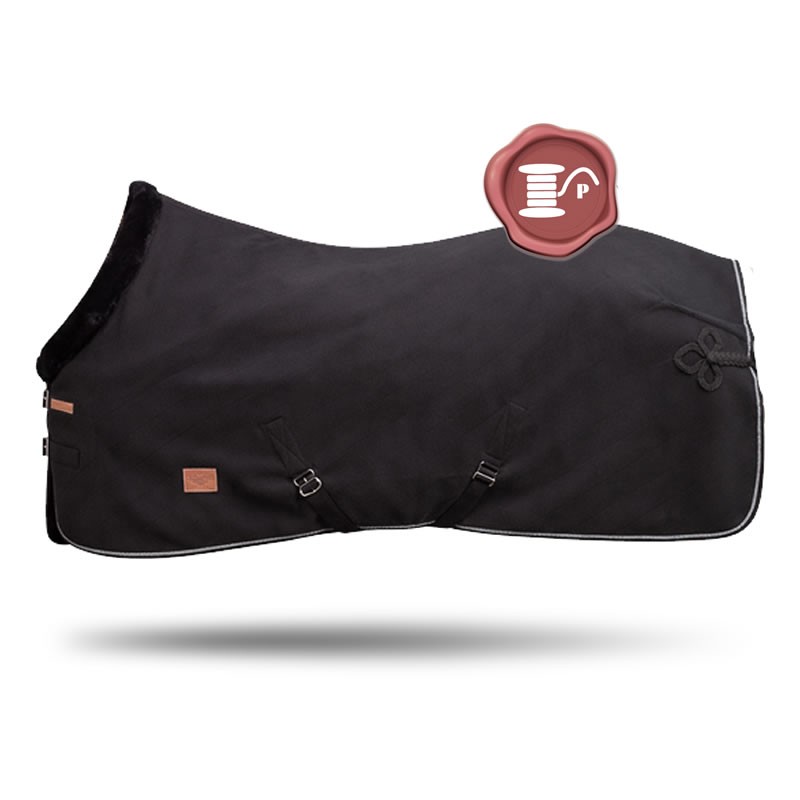 Paddock sports - Chemise Polaire Diagonal Personnalisable - Noir