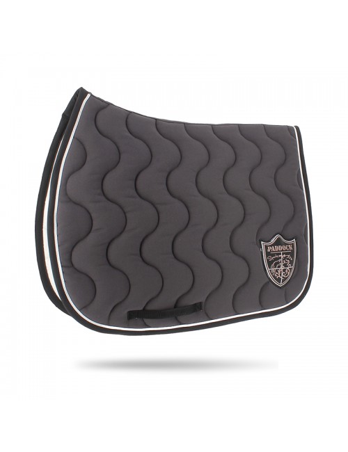 Tapis de Selle Origine Classique Paddock Sports – Tapis cheval gris
