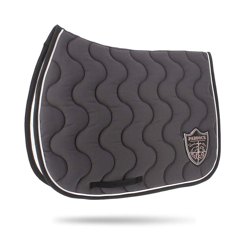 Tapis de Selle Origine Classique Paddock Sports – Tapis cheval gris