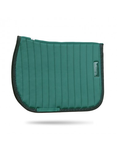 Tapis de selle Verticali Mixte Paddock Sports – Tapis cheval vert foncé et noir