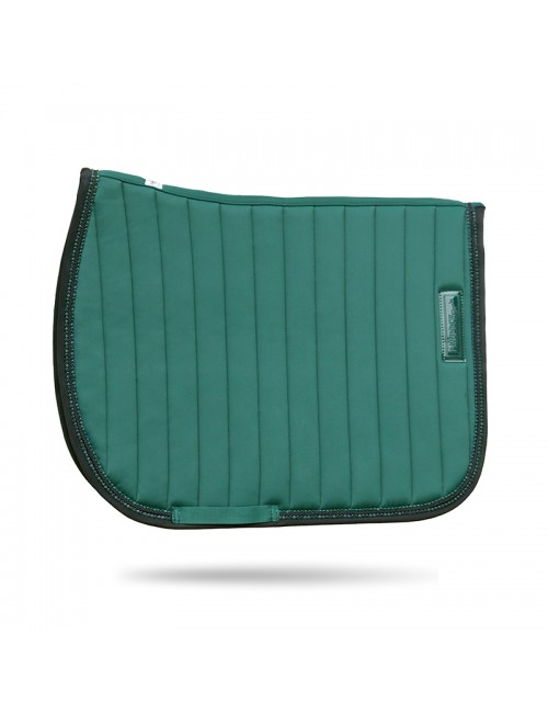 Tapis de selle Verticali Mixte Paddock Sports – Tapis cheval vert foncé et noir