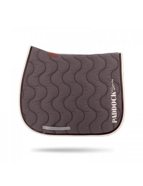 Tapis de selle Wavy Mixte Paddock Sports – Taupe