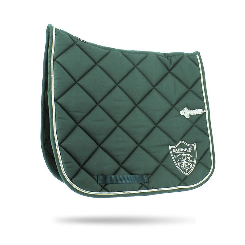 Tapis de selle Prem's dressage - Vert forêt - Paddock Sports